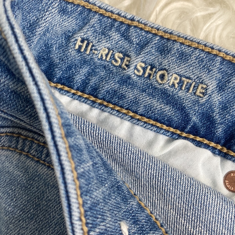 AMERICAN EAGLE SUPER STRETCH HI-RISE SHORTIE - Picture 8 of 9